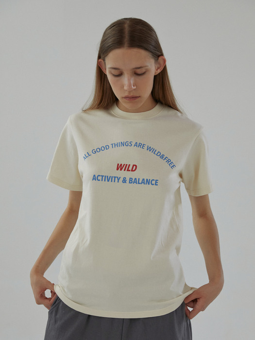 A&B oval T-SHIRT_Ivory