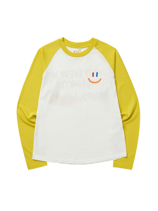 LaLa Kids Raglan T-Shirt(라라 키즈 래글런 티)[Yellow]