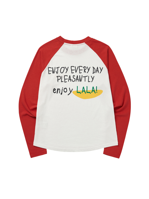 LaLa Kids Raglan T-Shirt(라라 키즈 래글런 티)[Yellow]