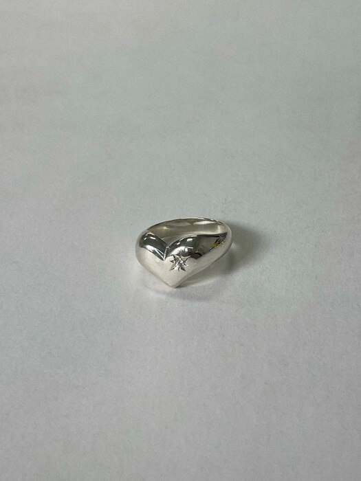 Heart signet Ring (별조각)