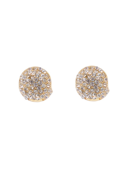 CHUNKY MIRROR BALL EARRING_GOLD