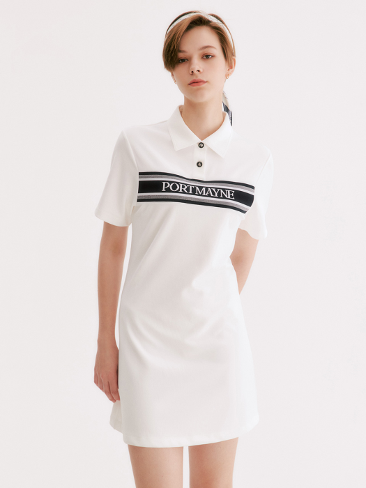RELAXED JERSEY DRESS - OFF WHITE