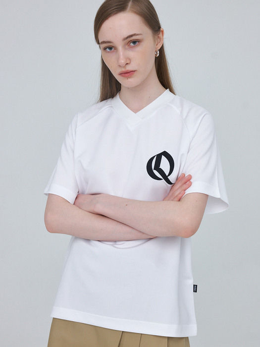 Q Football T-shirt - White