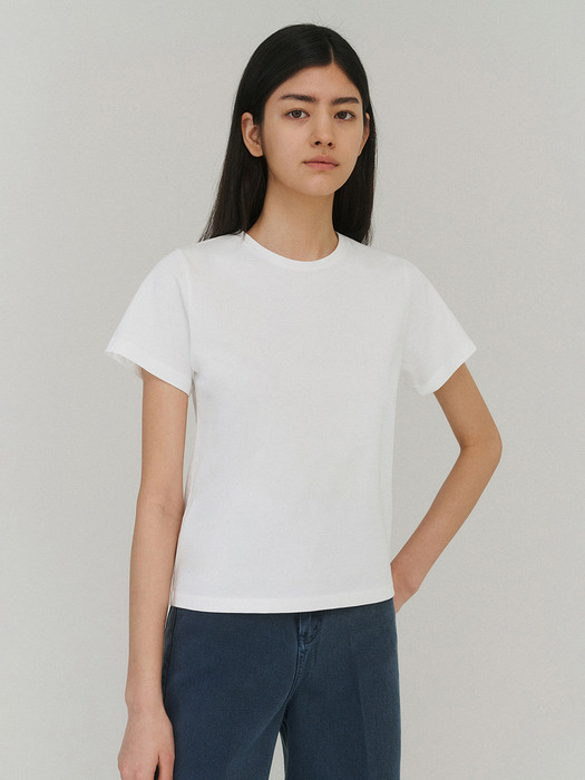 Silket cotton t-shirts (White)