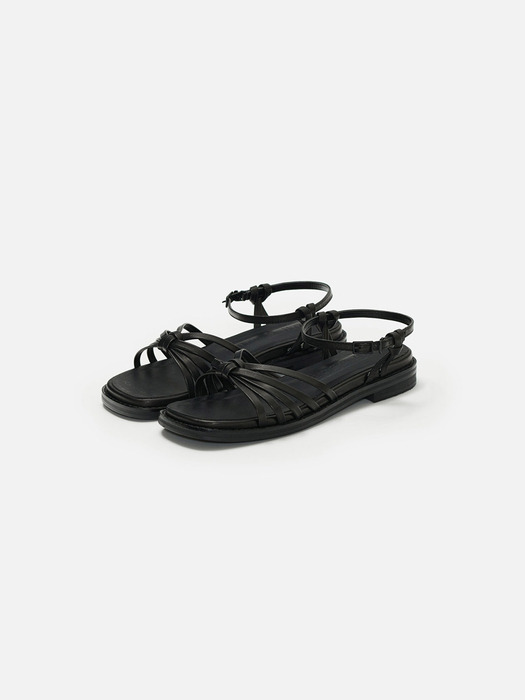 Fin sandals Black