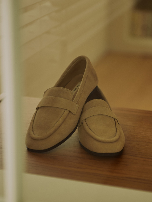 c3283 modern classic suede lether loafer 모던 클래식 스웨이드가죽 로퍼 - BE