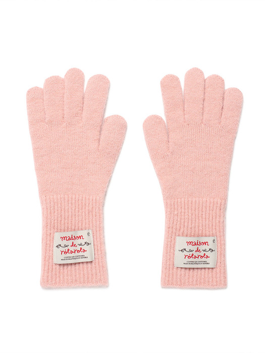 MAISON DE ROLA GLOVES PINK