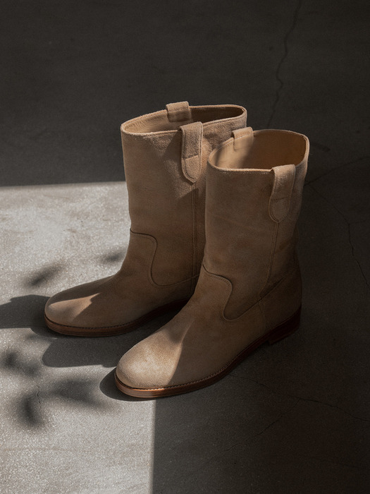 SUEDE LONG BOOTS(CAMEL)