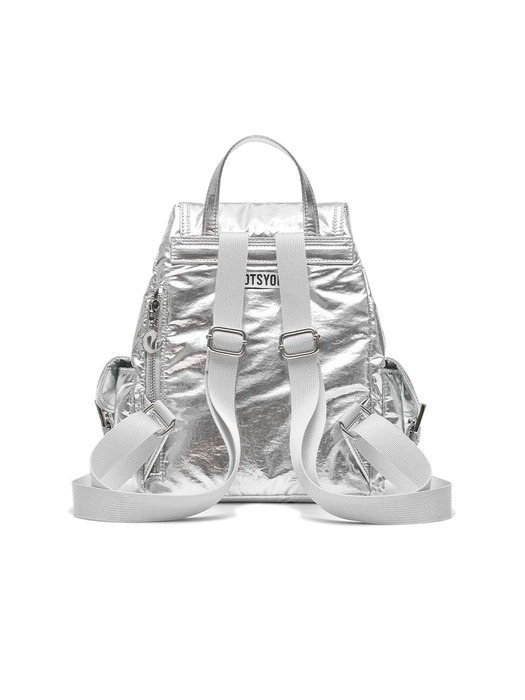 lotsyou_Cloudy CHUBBY Backpack Silver