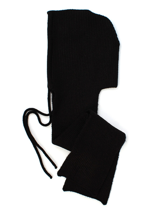 Wool Black Muffler Balaclava 바라클라바