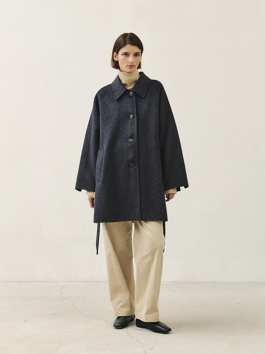 RTF PREMIUM WOOL SINGLE HALF COAT [HAND MADE]_2COLORS