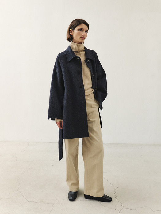 RTF PREMIUM WOOL SINGLE HALF COAT [HAND MADE]_2COLORS