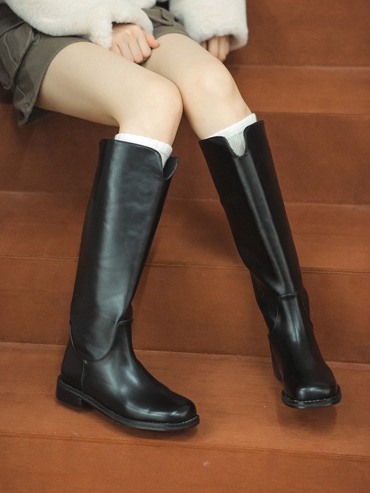 my2320 unique long boots _ black
