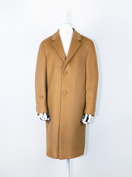 CASHMERE-WOOL TWO BUTTON SINGLE COAT
