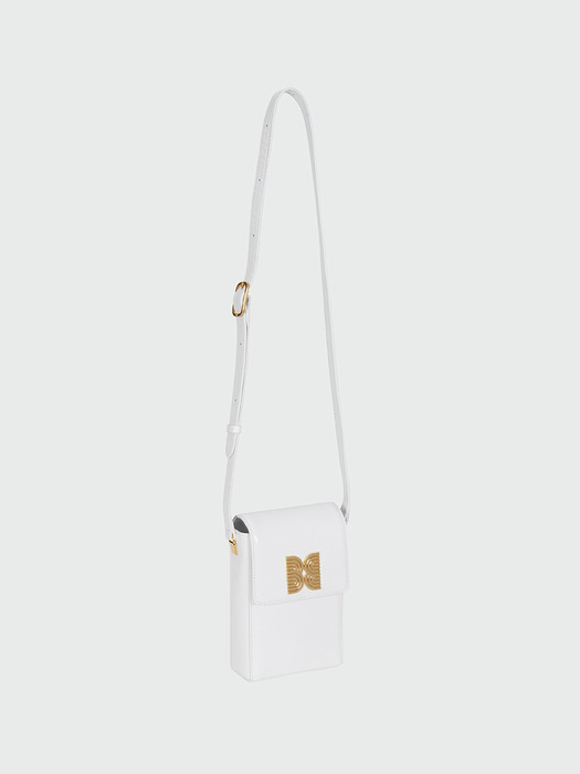 HANEE Petit Square Bag - Crinkle White