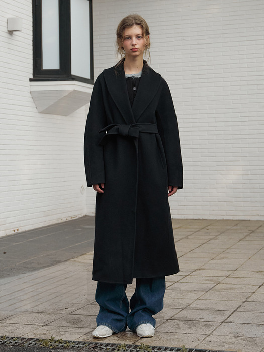 Cashmere Handmade Shawl Coat [2 Colors]