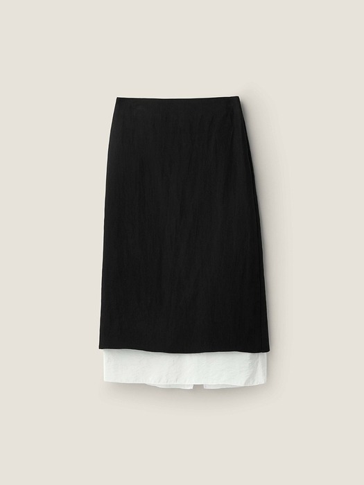 Two layers colourway skirt - Black