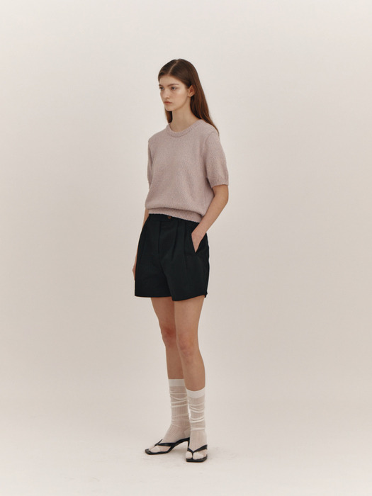 Basic Cotton Shorts(Black)