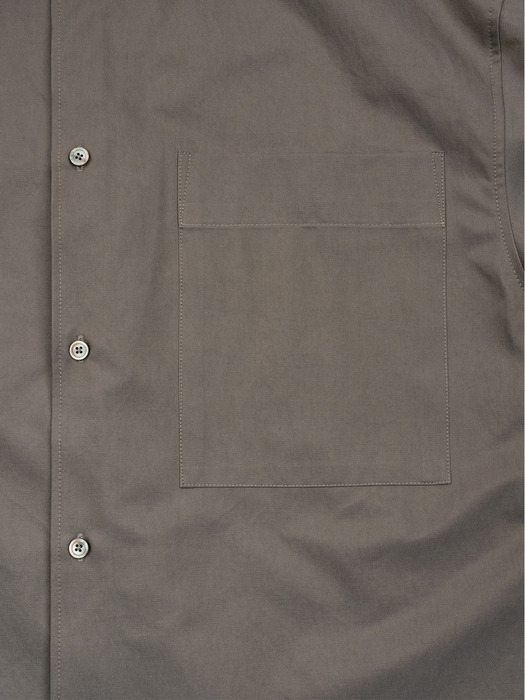 PEACH WASHING OVER SHIRT_DARK BEIGE