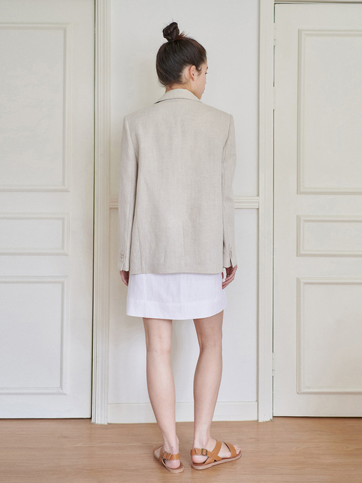 24N summer linen relax-fit jacket [NAT]