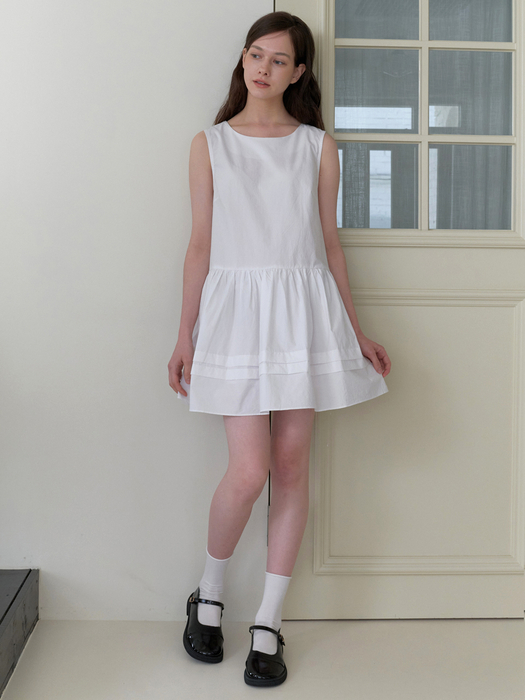 isabel mini dress - white