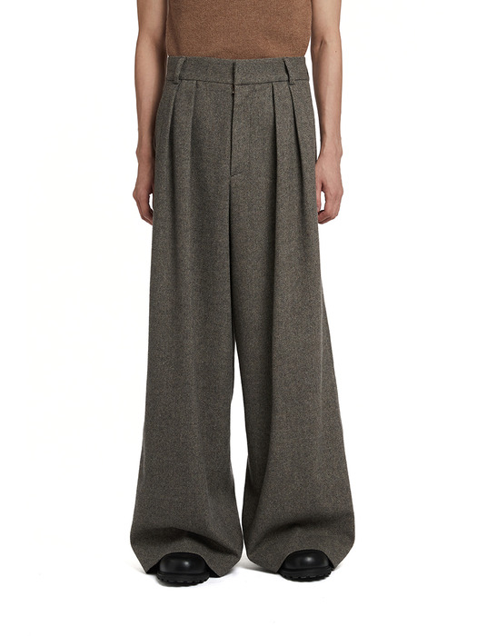 Pleated Trousers_GREY