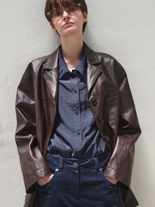 Classic Faux Leather Jacket SL4XJ616-94