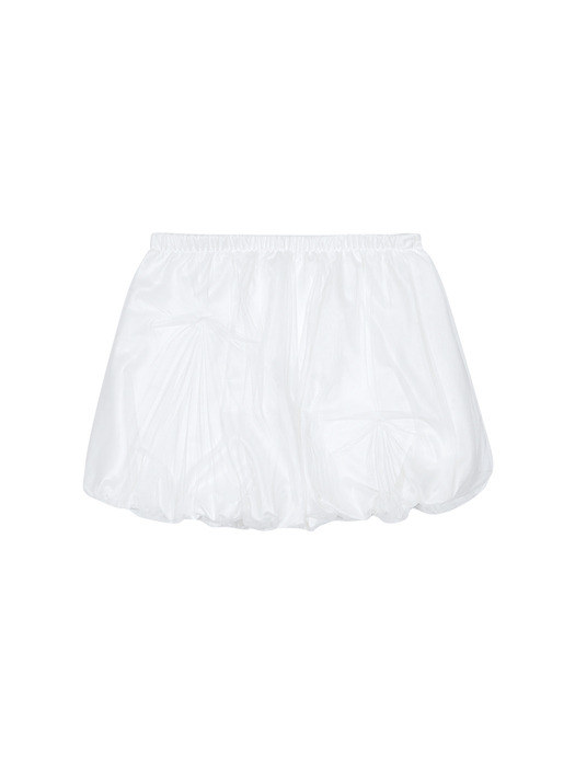 SHEER BALLOON SKIRT (WHITE)