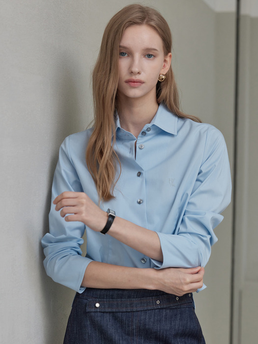 Standard Stretch Shirts Blouse_Sky Blue