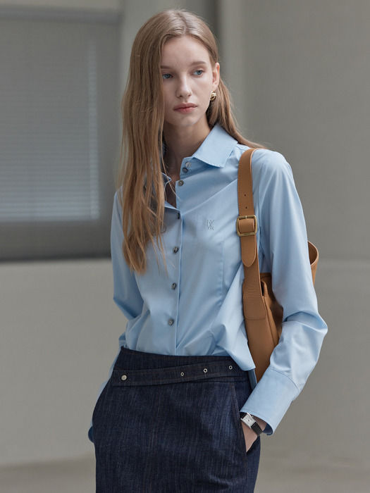 Standard Stretch Shirts Blouse_Sky Blue