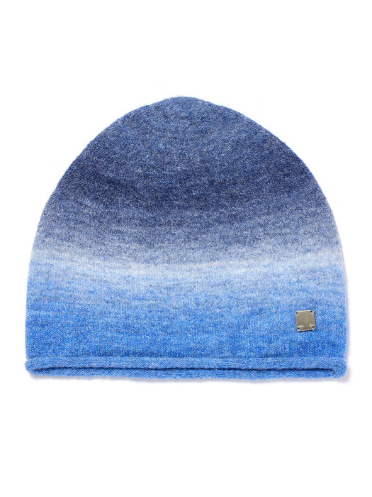 COZY GRADATION BEANIE IN NAVY