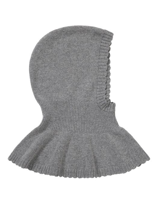 FLARED BALACLAVA_melange grey