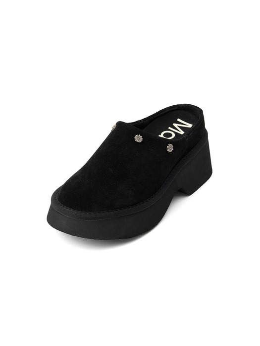 FLOWER RIVET WINTER PLATFORM MULE II_BLACK