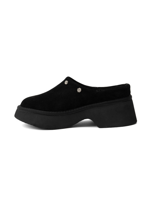 FLOWER RIVET WINTER PLATFORM MULE II_BLACK