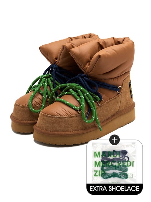 REMPLIR BOOTS SHOELACE SET_CHESTNUT