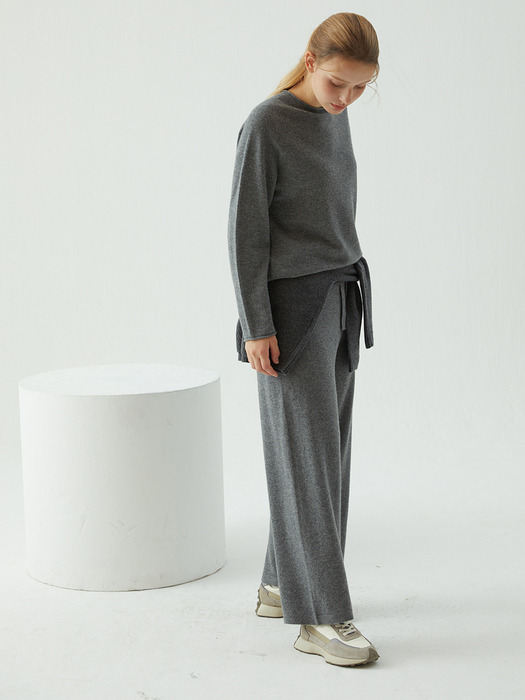 [LEPURE]Cashmere 100 WholGament knit Pants