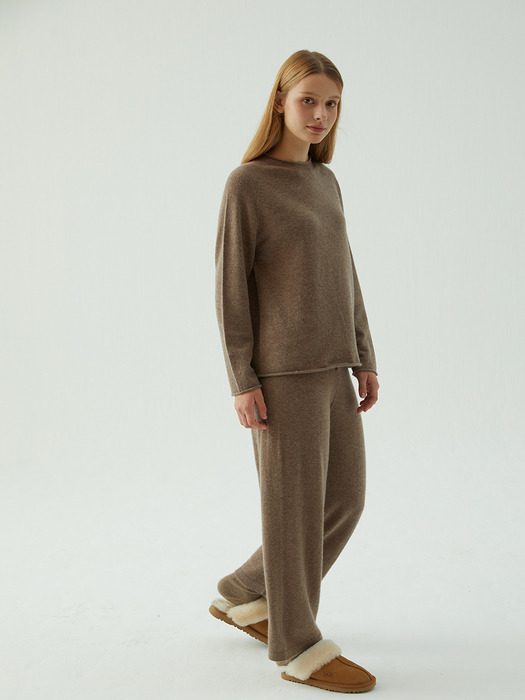 [LEPURE]Cashmere 100 WholGament knit Pants