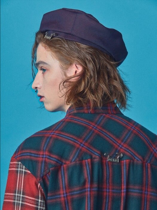 SCRATCH SKIN BERET [NAVY]