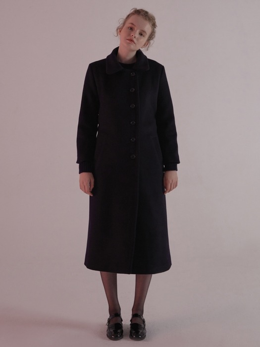 MGMG BUTTON LONG COAT_NAVY