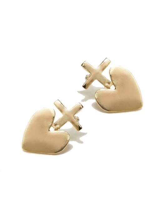 Heart point Earrings 하트 포인트 심플 귀걸이