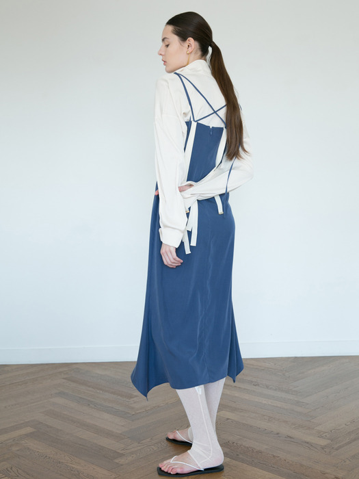 [FRONTROW X J.Chung] Back String Slip Dress_2colors