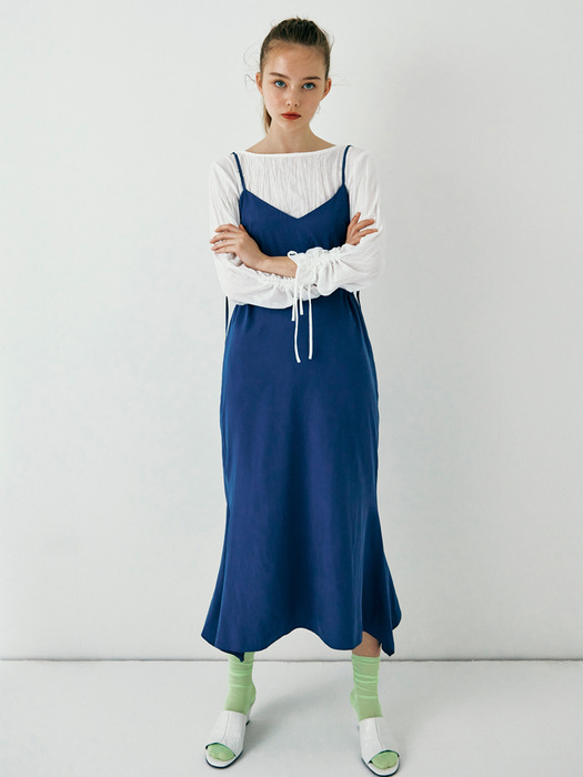 [FRONTROW X J.Chung] Back String Slip Dress_2colors