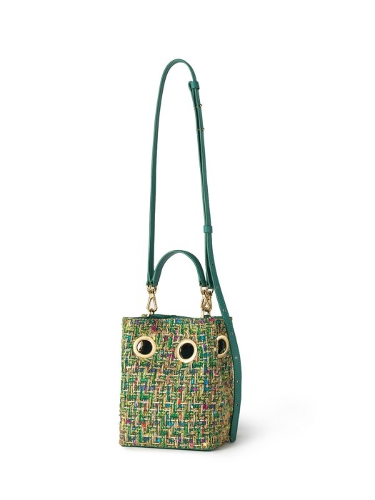 Mini Nana Bag(Green tweed)