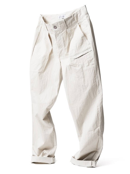 Wide Tapered Pants Ivory