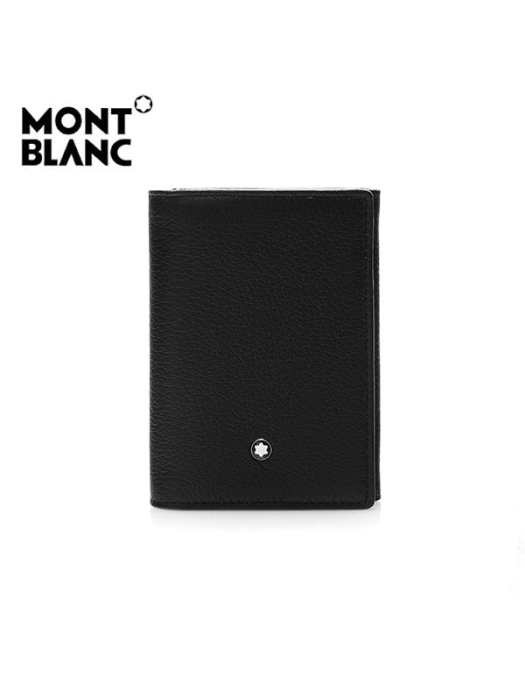 MONTBLANC 몽블랑 113011 마이스터스튁 소프트 그레인 3단 지갑(블랙)