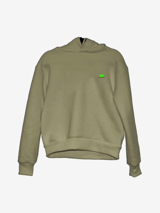 [WOMEN] 19FW LOGOSTICKER HOODIE OLIVE KS1170PF19