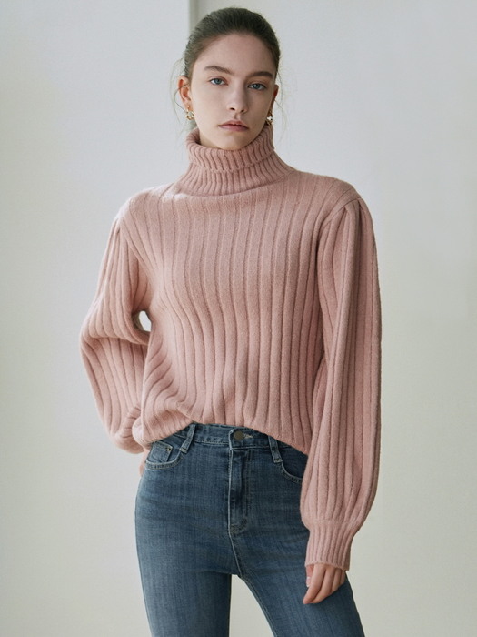 EVENING TURTLE SWEATER_PINK