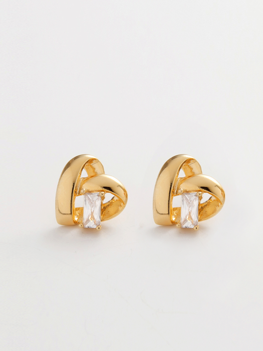 VOLUME HEART EARRING_EC1647