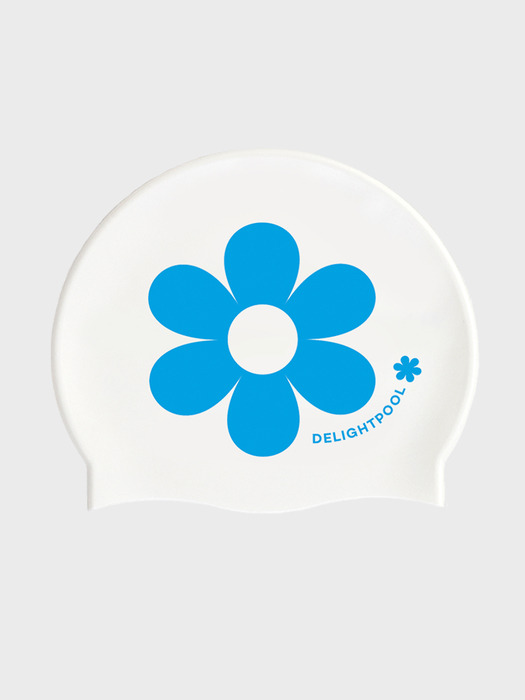 Flower power swim cap - Blue