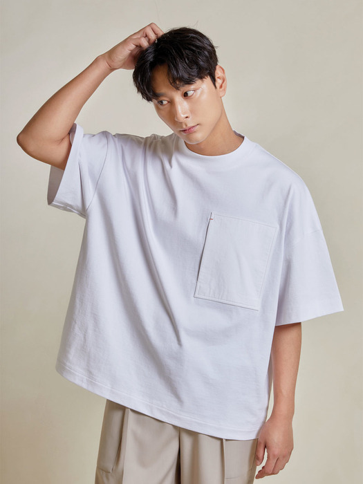 RENO Chest Pocket T-Shirt_White
